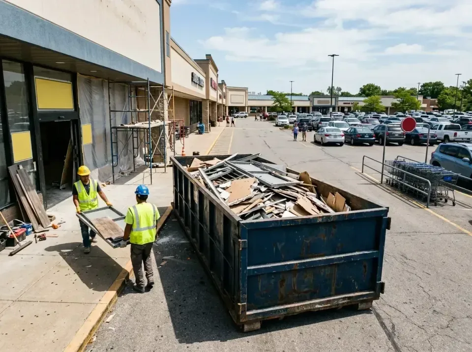 retail-store-renovation-debris-003 — frequently asked questions, Roll-off Dumpster Rentals in Scott AFB, IL